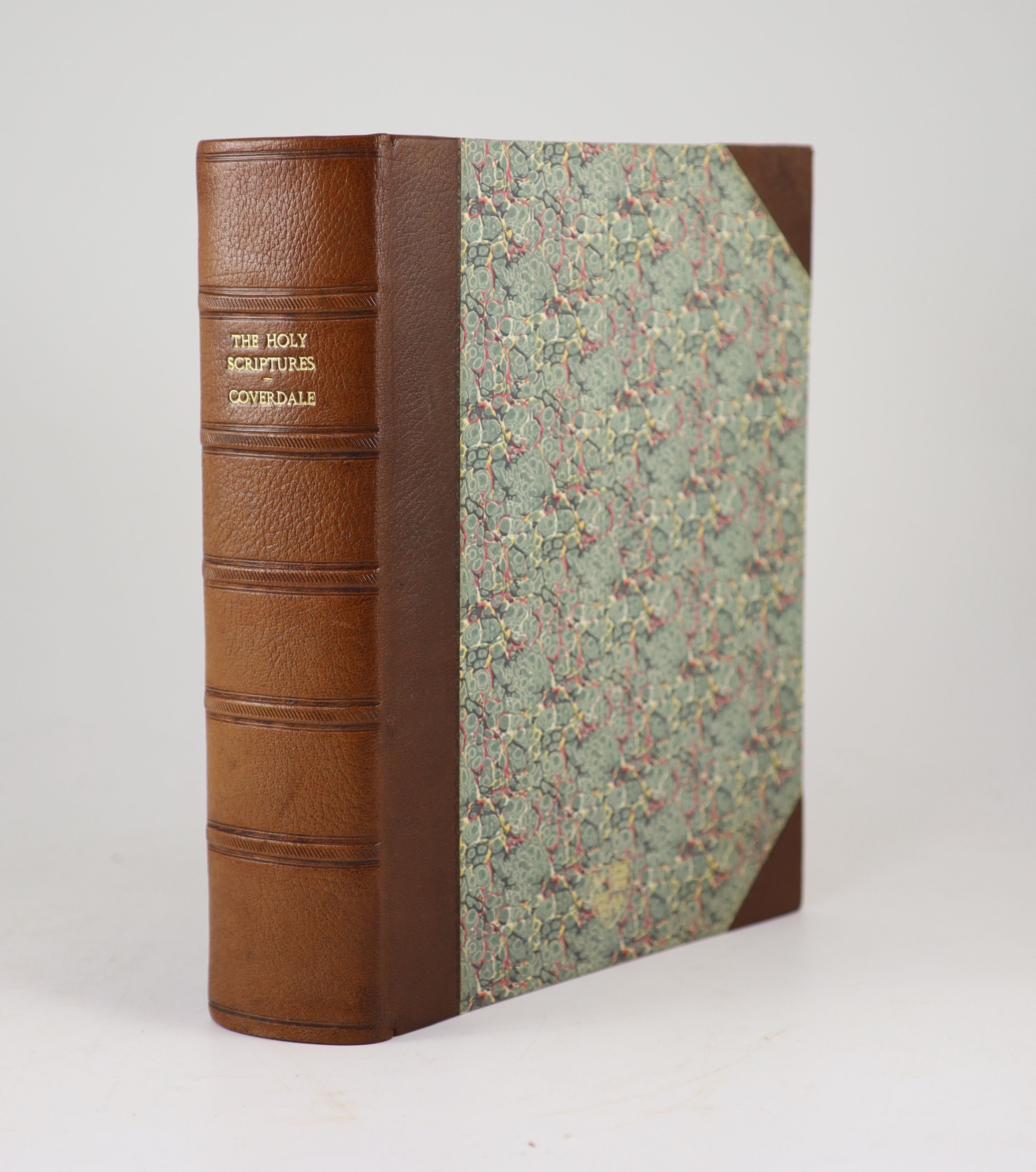 [Holy Bible] The Holy Scriptures of the Olde and Newe Testamente; with the Apocripha: faithfully translated from the Hebrue and Greke by Myles Coverdale ...